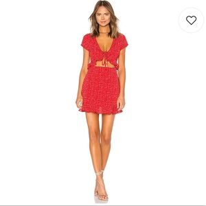 Revolve By the Way Polka Dot Dress Red